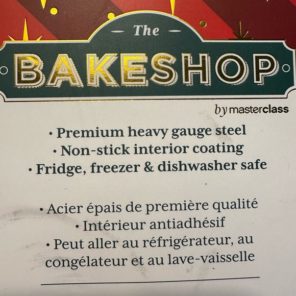 The Bakeshop by Masterclass Cookie Mold Sheet Pan Christmas Holidays NEW - Picture 6 of 7
